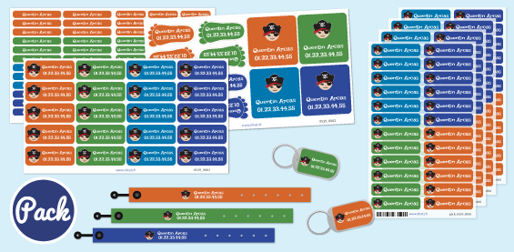 Packs étiquettes personnalisées